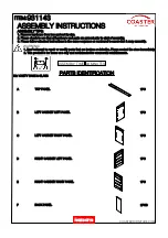 Preview for 2 page of Coaster VANITY 931143 Assembly Instructions Manual