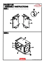 Preview for 8 page of Coaster VANITY 931143 Assembly Instructions Manual