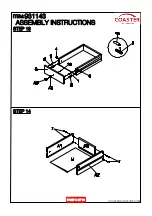 Preview for 14 page of Coaster VANITY 931143 Assembly Instructions Manual