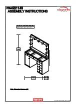 Preview for 19 page of Coaster VANITY 931143 Assembly Instructions Manual