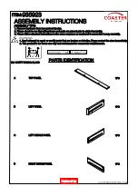 Предварительный просмотр 2 страницы Coaster VANITY 935923 Assembly Instructions Manual