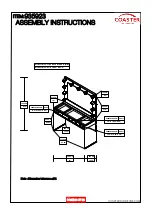 Предварительный просмотр 20 страницы Coaster VANITY 935923 Assembly Instructions Manual