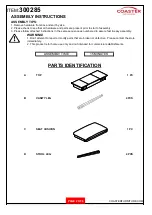 Preview for 2 page of Coaster VANITY SET 300285 Assembly Instructions Manual