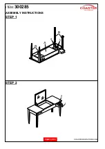 Preview for 4 page of Coaster VANITY SET 300285 Assembly Instructions Manual