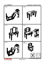 Preview for 3 page of Coaster VANITY SET 930131 Assembly Instructions