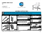 COASTLINE HARBOR VIEW CHAIR 301 Assembly Instructions предпросмотр