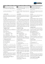 Preview for 2 page of Coax SPB-N 15 Operating Instructions