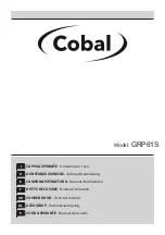 Cobal GRP61S User Instruction предпросмотр