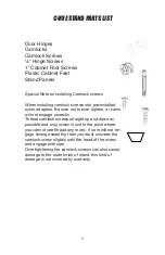 Preview for 2 page of Cobalt Aquatics C-VUE 18 Assembly Instructions Manual