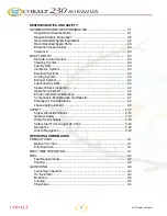 Preview for 2 page of Cobalt Digital Inc 230 BOWRIDER Owner'S Manual