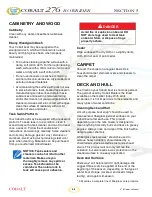 Preview for 114 page of Cobalt Digital Inc 273 CUDDY CABIN Owner'S Manual