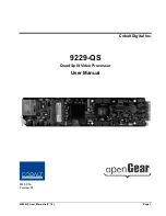 Cobalt Digital Inc 9229-QS User Manual preview