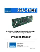 Cobalt Digital Inc 9932-EMDE Product Manual preview