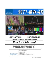 Preview for 1 page of Cobalt Digital Inc 9971-MV -4K Series Product Manual