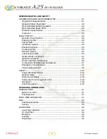 Preview for 2 page of Cobalt Digital Inc A25 BOWRIDER Owner'S Manual