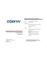 Coban DSSS Owner'S Manual preview