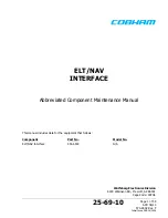 COBHAM ELT/NAV INTERFACE Abbreviated Component Maintenance Manual preview