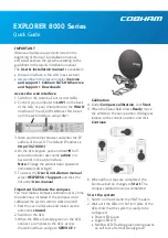 COBHAM EXPLORER 8000 Series Quick Manual preview