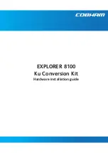 Preview for 1 page of COBHAM EXPLORER 8100 Ku Hardware Installation Manual