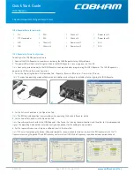 COBHAM INCA Repeater Quick Start Manual предпросмотр