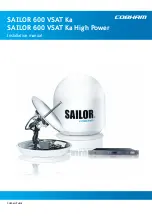 Preview for 1 page of COBHAM SAILOR 60 GX Installation Manual