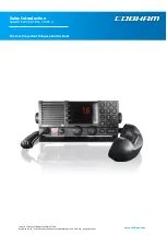 COBHAM SAILOR 6222 VHF DSC Manual preview