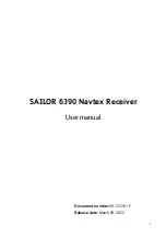 Preview for 3 page of COBHAM Sailor 6390 Navtex User Manual