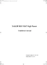 Preview for 3 page of COBHAM SAILOR 900 Installation Manual