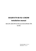 Предварительный просмотр 3 страницы COBHAM SAILOR XTR GX-R2 Installation Manual