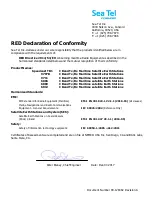 Предварительный просмотр 3 страницы COBHAM Sea Tel 2400 Installation Manual