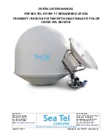 COBHAM Sea Tel 4010W-17 Installation Manual preview