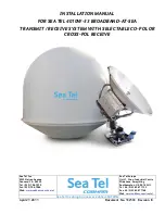 COBHAM Sea Tel 4010W-33 Installation Manual preview