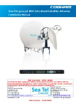 COBHAM Sea Tel 9711-56 IMA C Band Installation Manual preview