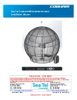 COBHAM Sea Tel Tracker 6000 Installation Manual preview