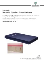 Preview for 1 page of Cobi Rehab Bariatric Comfort Foam Mattress User Manual