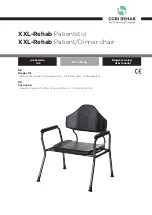 Preview for 1 page of Cobi Rehab XXL-Rehab Patient/Dinner chair User Manual