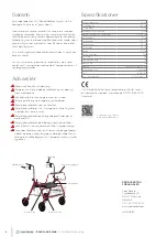 Preview for 4 page of Cobi Rehab XXL-Rehab Rollator King User Manual