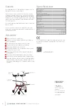 Предварительный просмотр 4 страницы Cobi Rehab XXL-Rehab Rollator Support User Manual