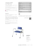 Предварительный просмотр 3 страницы Cobi Rehab XXL-Rehab Shower Bench User Manual