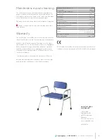 Предварительный просмотр 5 страницы Cobi Rehab XXL-Rehab Shower Bench User Manual