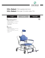 Preview for 1 page of Cobi Rehab XXL-Rehab Shower Commode Tilt User Manual