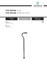 Cobi Rehab XXL-Rehab Walking Cane User Manual preview