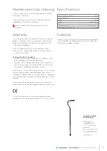 Preview for 5 page of Cobi Rehab XXL-Rehab Walking Cane User Manual