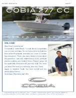 COBIA 2016 277 CC Owner'S Manual preview