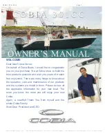 COBIA 301CC Owner'S Manual preview