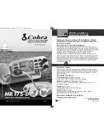 Cobra Marine MARINE MR F75-D (Spanish) Manual Del Propietario preview