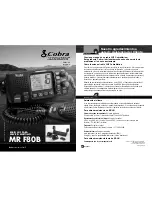 Cobra Marine MARINE MR F80B-D (Spanish) Manual Del Propietario предпросмотр