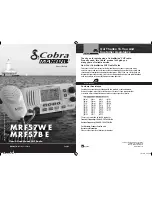 Preview for 1 page of Cobra Marine MR F57B E Owner'S Manual