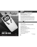 Cobra Marine MR HH100 User Manual preview