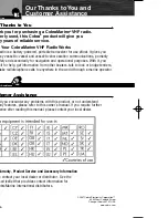 Предварительный просмотр 2 страницы Cobra Marine MR HH415LI VP EU Owner'S Manual